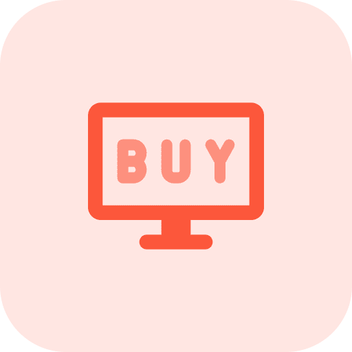 Online store commerce and shopping online shopping buy icon