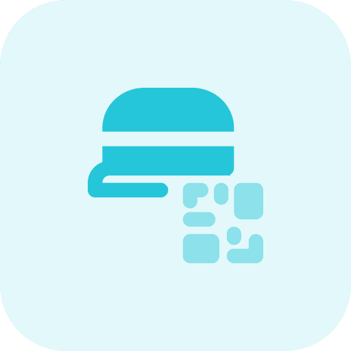 Barcode clothing commerce and shopping sunhat icon