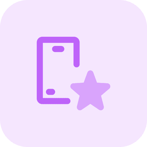 Starred cellphone favourite starred icon
