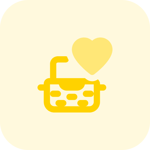Typewriter heart writing love icon