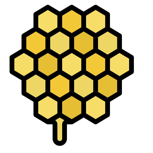 Honeycomb honey honeycomb farming icon