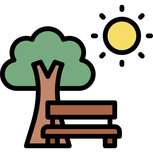 Park holiday park leisure icon