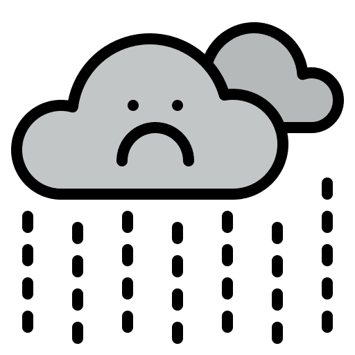 Rainy day cloud rainy weather icon