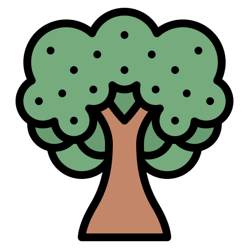 Tree blossom tree plant icon