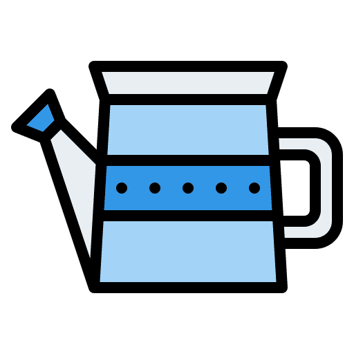 Watering can water plants season icon