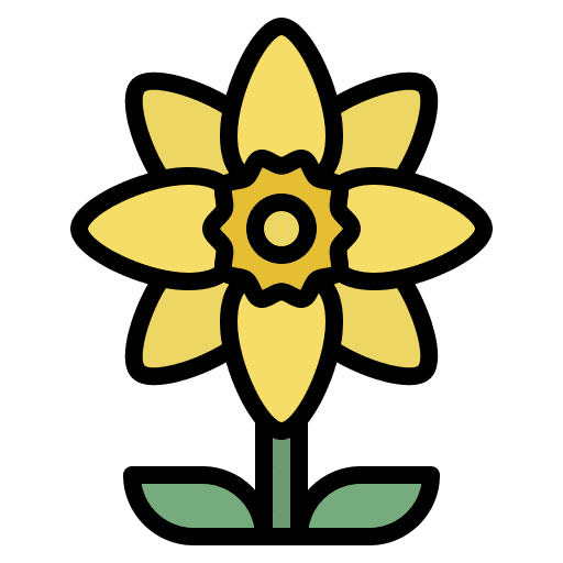 Daffodil nature bloom blooming icon