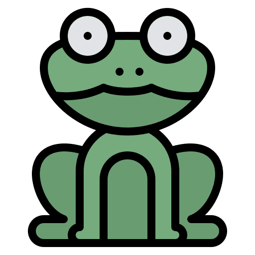 Frog frog wild life animal icon
