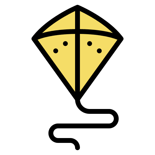 Kite childhood child holidays icon