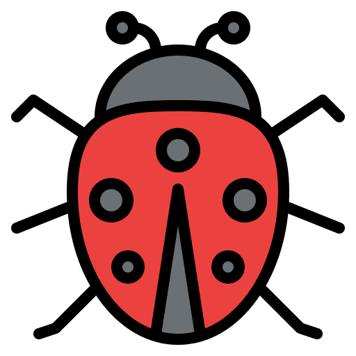 Ladybug insect entomology wildlife icon