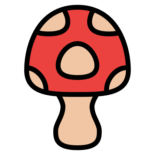 Mushroom season spring spores icon