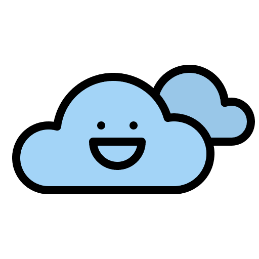 Cloudy temperature cloudy spring icon