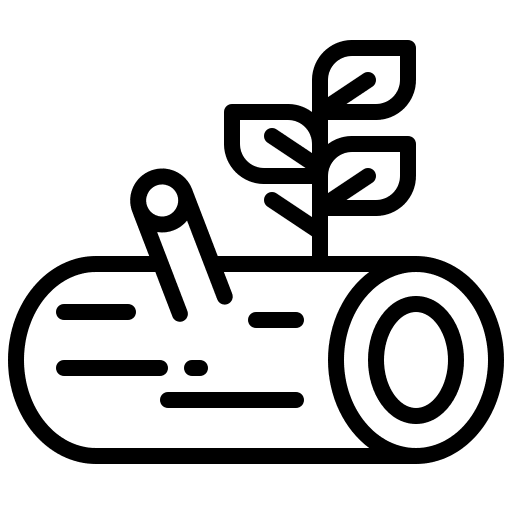 Wood nature wooden firewood icon