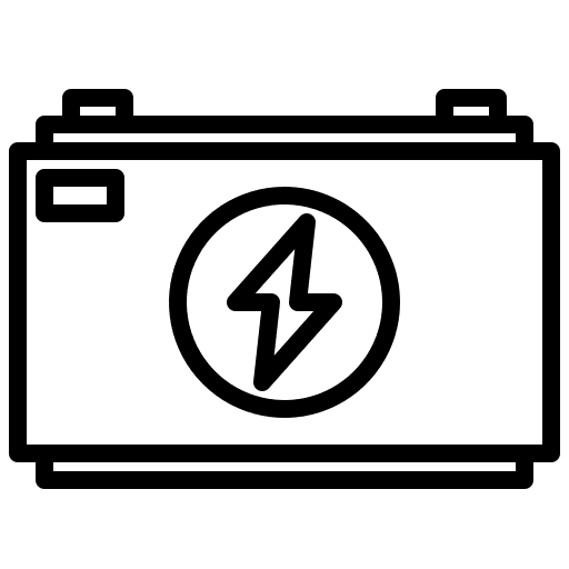 Battery eco factory environment sustainability icon Battery eco factory environment sustainability icon