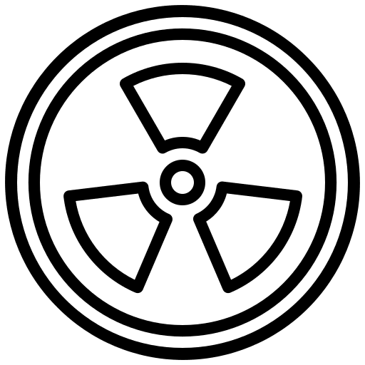 Nuclear industry radiation radioactive icon Nuclear industry radiation radioactive icon