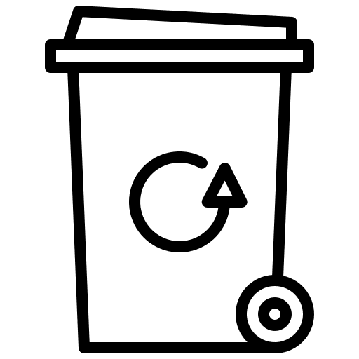 Bin basket ecology and environment garbage icon Bin basket ecology and environment garbage icon