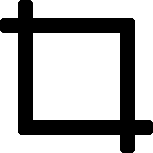 Crop tool graphic editor transform photoshop icon