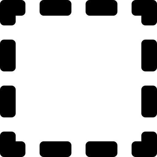 Dotted square foursquare geometric shape unchecked icon