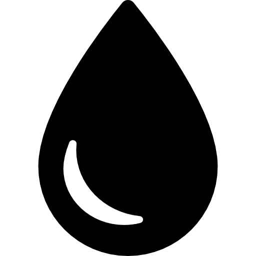 Drop silhouette drip water droplet drop leaf table icon