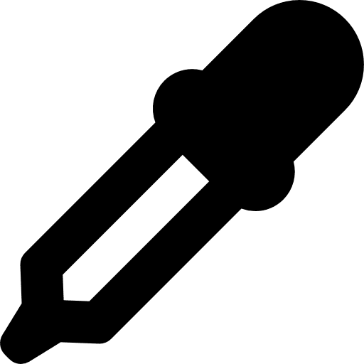 Pipette graphics editor edition afro pick icon