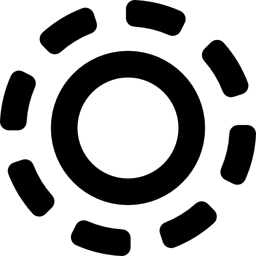 Radiant sun weather sunny sunshine icon