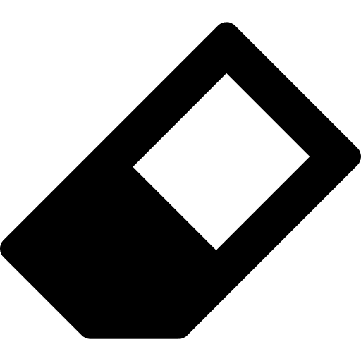 Eraser erase clean delete icon