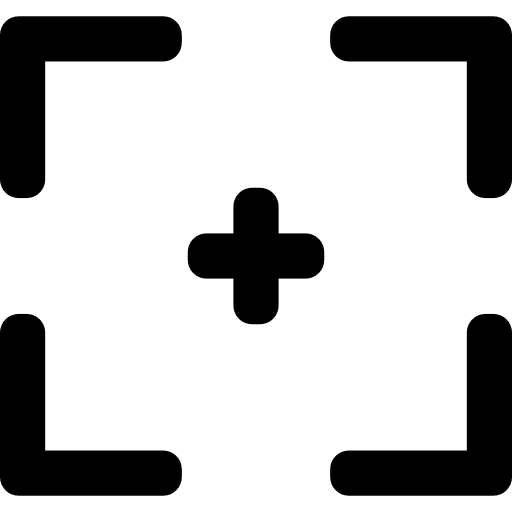 Cropping target crop tool crop graphic editor icon