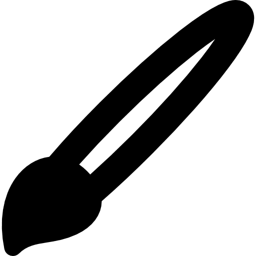 Paint brush artist tool painting brush artist icon