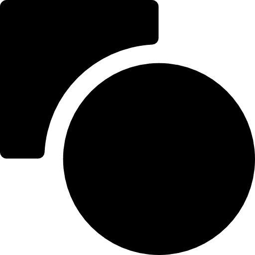Square and circle shapes pieces square icon