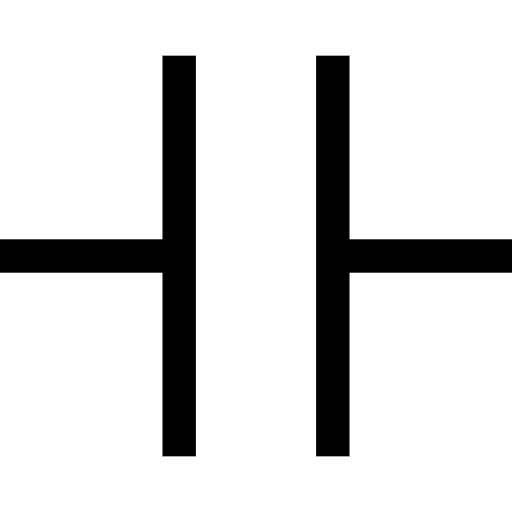 Capacitor technology component capacitor icon