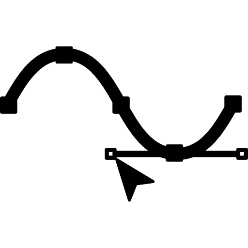 Crest lower curve mouse selection section icon