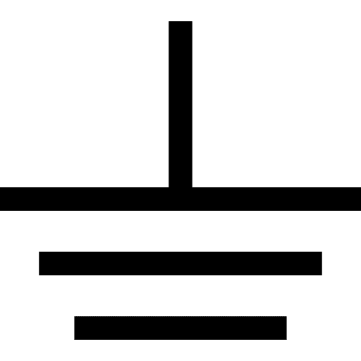 Ground electronics technology electricity icon Ground electronics technology electricity icon