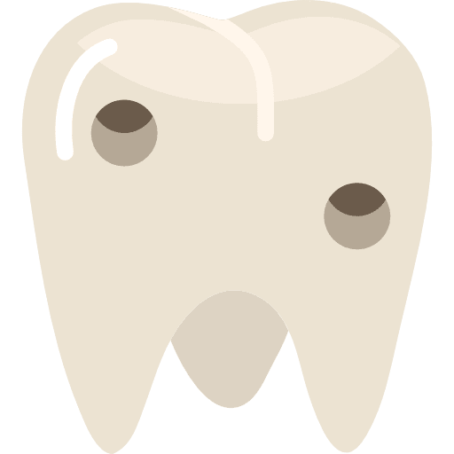 Caries dental caries tooth icon
