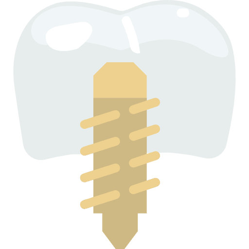 Implants dentist dental implants icon