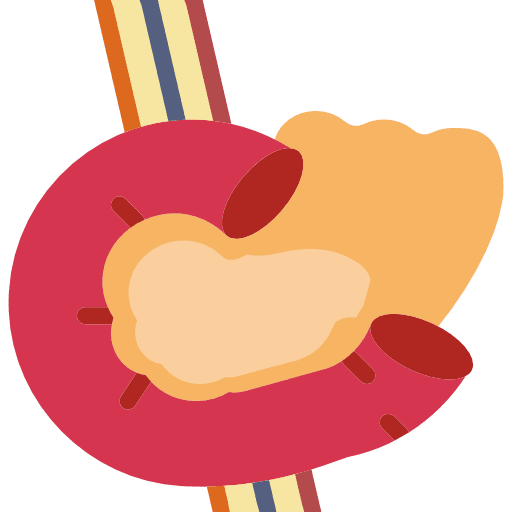 Pancreas organ medical body part icon