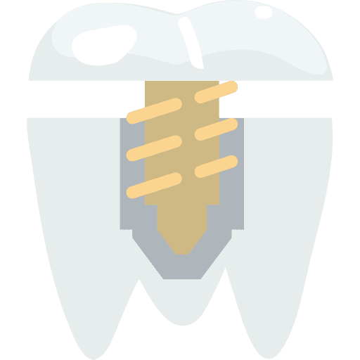 Premolar dentist dental implants icon