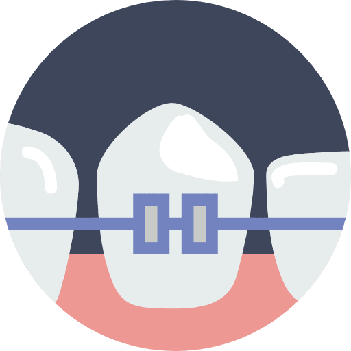 Braces braces medical mouth icon