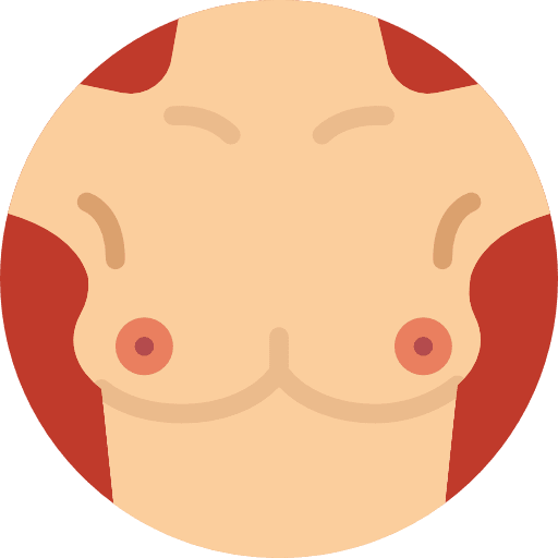 Breast human body breast woman icon