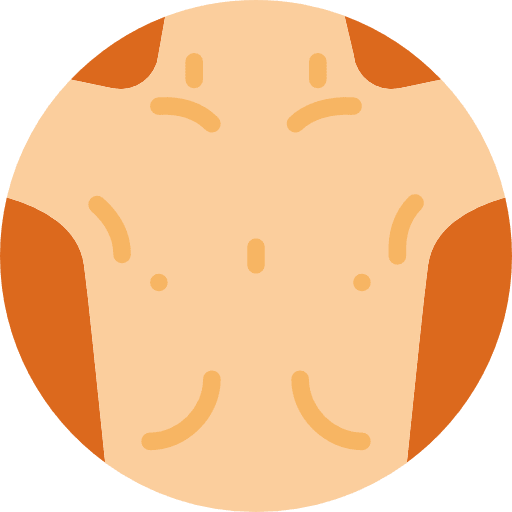 Thin medical thin body parts icon