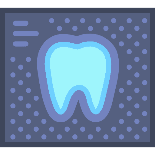 X ray medical tooth dentist icon