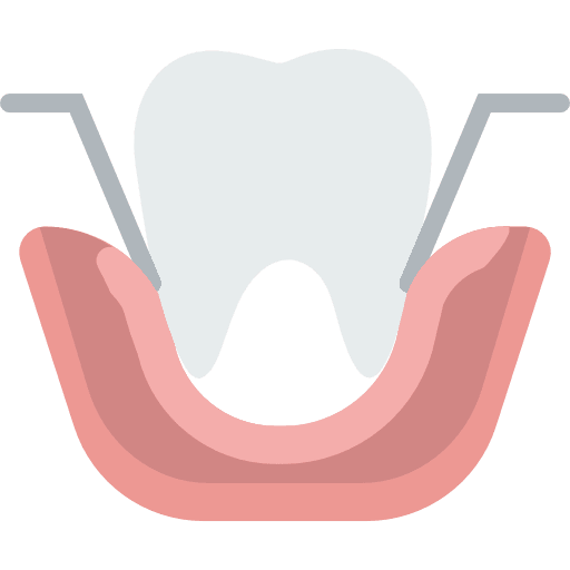 Extraction mouth molar extraction icon