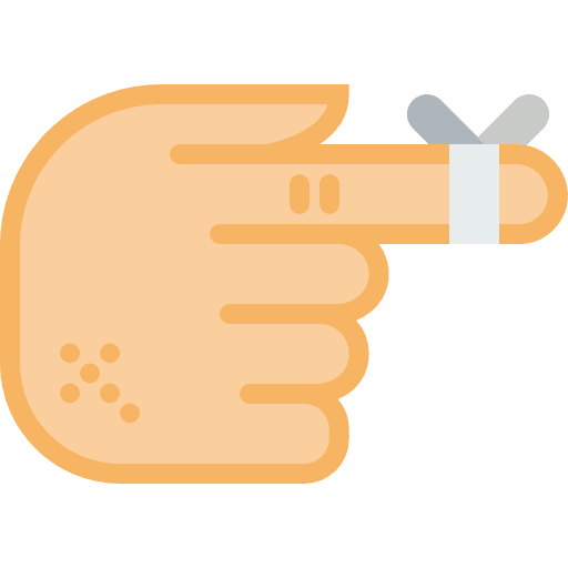 Finger body parts hand medical icon