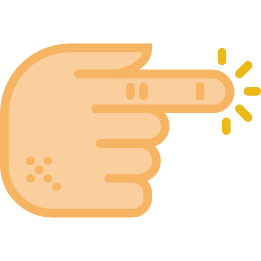 Finger finger injury medical icon