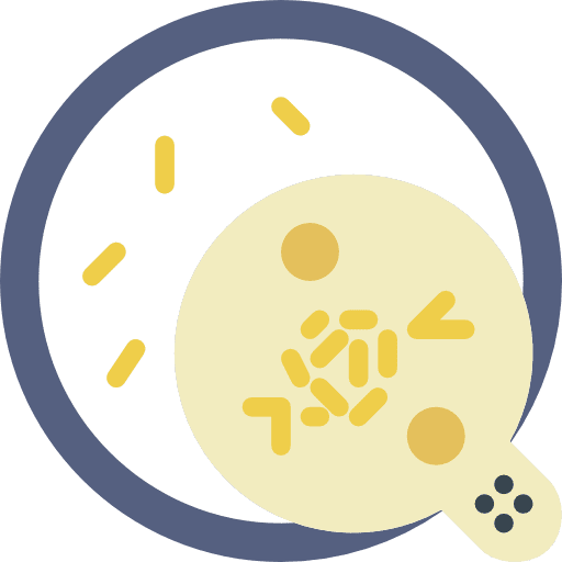 Bacteria medical biology science icon