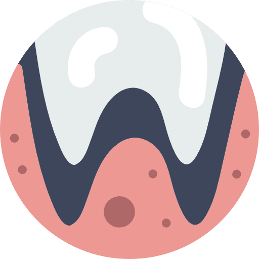 Gum tooth dental dentist icon