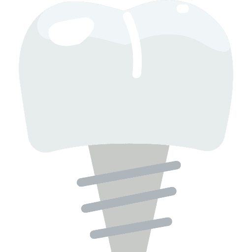 Implants teeth dentist dental icon