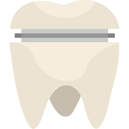 Molar crown medical molar crown dentist icon