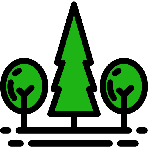 Forest landscape woods forest icon