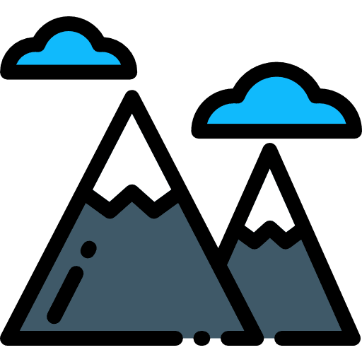 Mountain nature landscape mountain icon