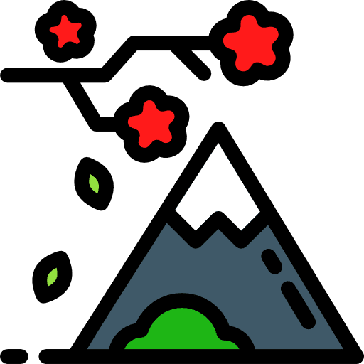 Mountain scenery landscape mountain icon