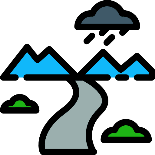 River river nature landscape icon